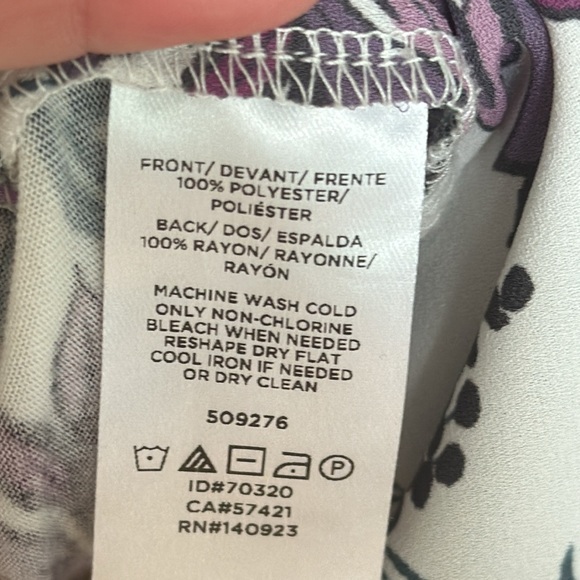 Ann Taylor Loft Mixed Media Cap Sleeve Top - Picture 7 of 7